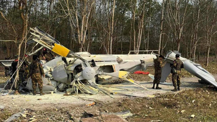 থাইল্যান্ড সীমান্তে মিয়ানমার সেনাবাহিনীর হেলিকপ্টার ভূপাতিত, ৫ সেনা কর্মকর্তা নিহত