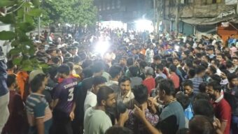 কোটা আন্দোলন, গভীর রাতে উত্তাল ঢাবি