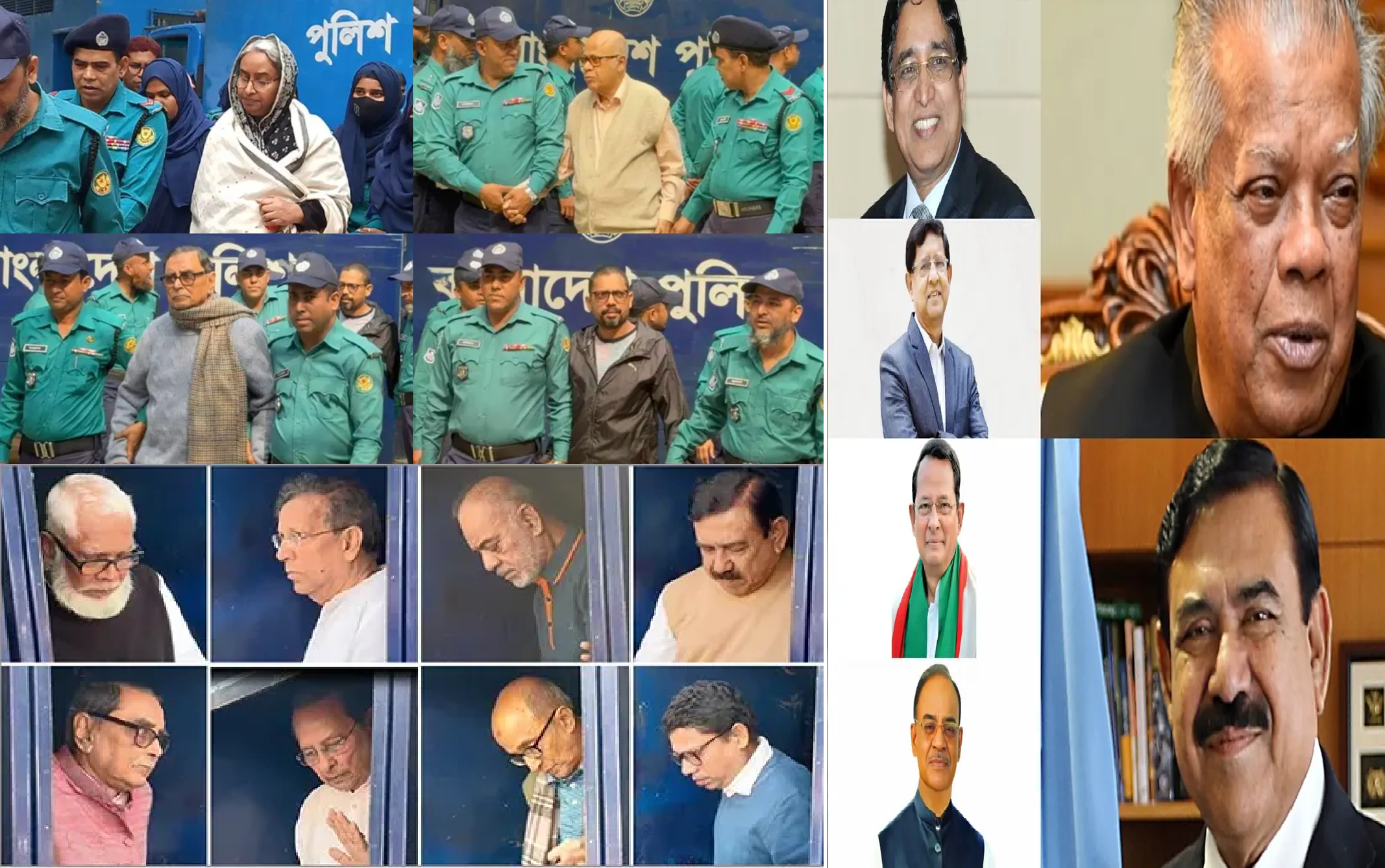 জুলাই-আগস্টের গণহত্যা  ১৬ জনকে ট্রাইব্যুনালে হাজির