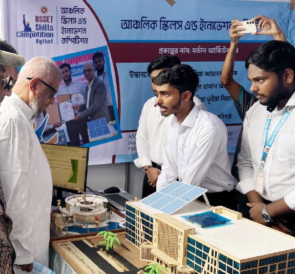 সিলেটে ‘স্কিলস অ্যান্ড ইনোভেশন কম্পিটিশন’ অনুষ্ঠিত, জাতীয় পর্বে যাচ্ছে ৩ উদ্ভাবন