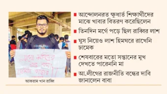তিন দিন পর মিলেছিল শহীদ রাব্বির লাশ, জানাজায়ও হানা পুলিশের