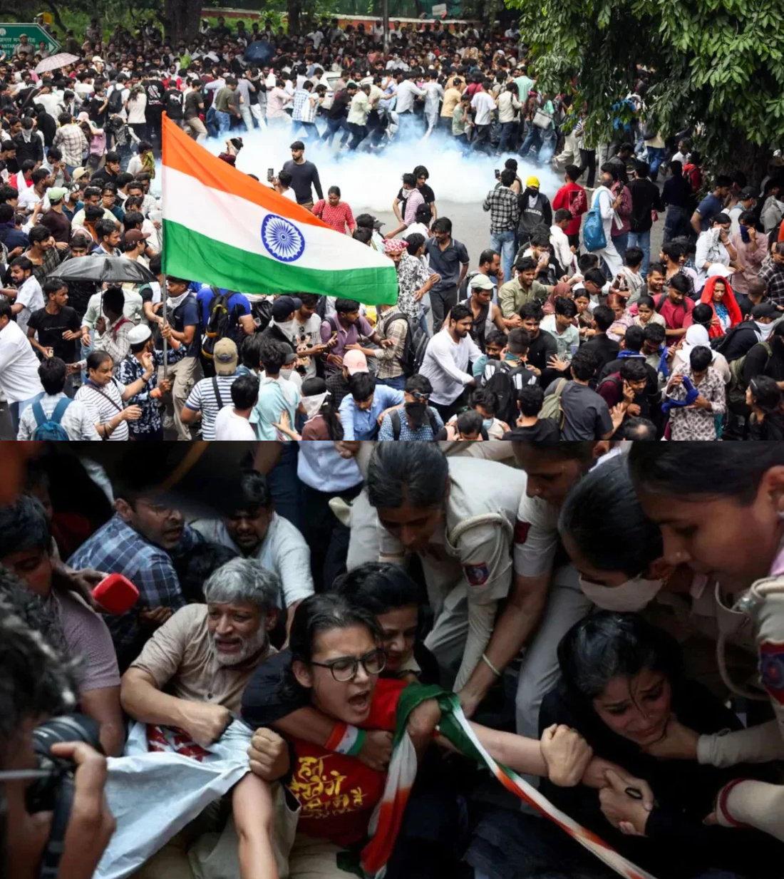 দিল্লিতে পুলিশের ভ্যানে নারী বিক্ষোভকারীদের মারধর ও যৌন নির্যাতনের অভিযোগ